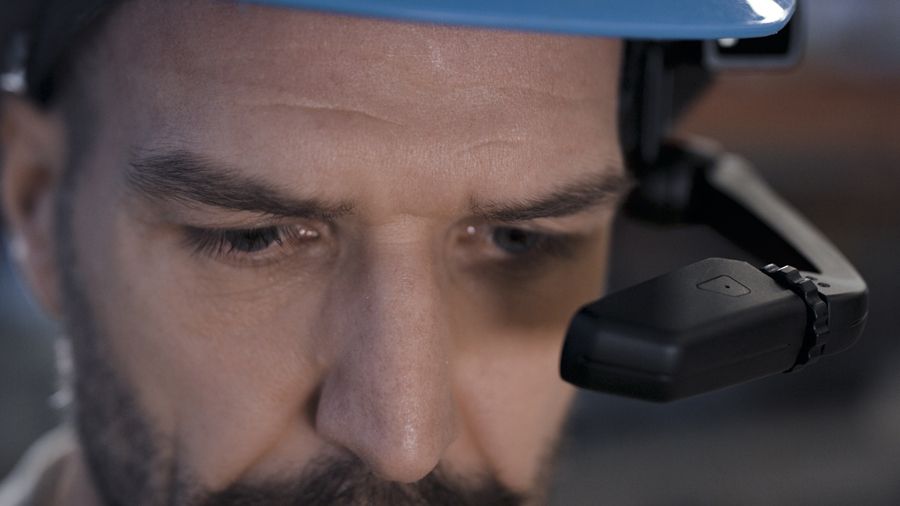 Casque chantier réalité augmentée